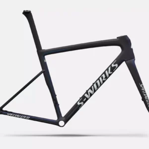 Specialized Telaio S-works Tarmac Sl8-satin Carbon / Cyan To Blue Viavi Pearl Front Edge Fade / Metallic White Silver-bici da Strada