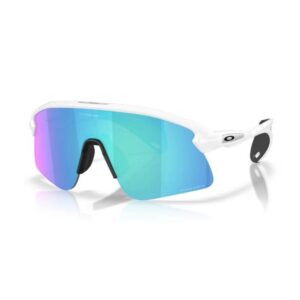 Oakley Stunt Devil S Bianco Opaco Lente Prizm Sapphire - Occhiali da Sole