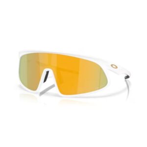 Oakley Rslv Lente Prizm 24k, Montatura Matte White