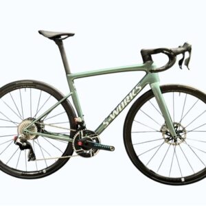 Specialized S-works Tarmac Sl8-alpinist Clx Iii-gloss Premium Fjord Metallic / White Metallic Silver-bici da Strada