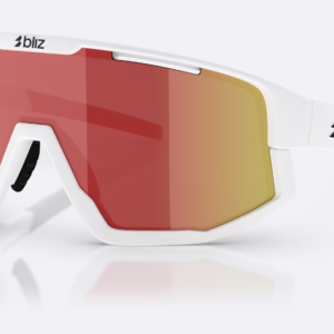 Bliz fusion matt white smoke red mirr - occhiali da sole
